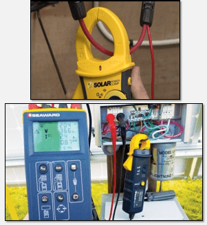 光伏串 – 正常运行电流测试