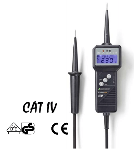 METRAVOLT 12D+L 相位-相序-极性测试 电压和连续性测试仪